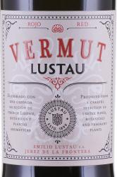 Vermut Lustau 0.75 л этикетка