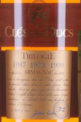 Cles des Ducs Trilogie 1987 1973 1999 - арманьяк Кле де Дюк Трилогия 0.7 л в д/у