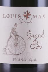 вино Луи Макс Пино Нуар-Сира Гран Би 0.75 л красное сухое этикетка