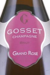шампанское Gosset Brut Grand Rose 0.75 л этикетка