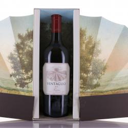 вино Вентальо 0.75 л красное сухое подарочная коробка