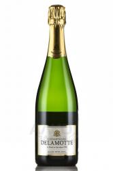 Delamotte Blanc de Blancs - шампанское Деламотт Блан Де Блан 0.75 л белое брют в п/у + 2 бокала