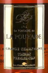 La Fontaine de La Pouyade Grande Champagne Premier Cru in gift box - коньяк Ля Фонтен де ля Пуйад Гранд Шампань Премьер Крю 0.7 л в п/у кожа
