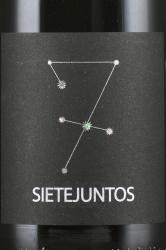 вино Сьетехунтос Сира 0.75 л красное сухое этикетка