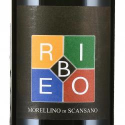 вино Рибео Мореллино ди Сканcано 0.75 л красное сухое этикетка