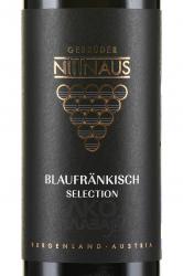 вино Blaufrankisch Selection 0.75 л этикетка