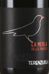 вино La Merla della Miniera Toscano IGT Canaiolo Nero 0.75 л красное сухое этикетка