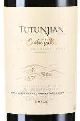 вино Tutunjian Entre Valles 0.75 л красное сухое этикетка