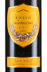 вино Rosso di Montalcino DOC 0.75 л этикетка