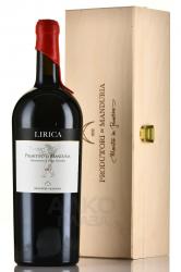 вино Lirica Primitivo di Manduria DOC 1.5 л красное сухое в д/у