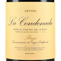 вино Artuke La Condenada 0.75 л этикетка