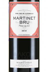 вино Mas Martinet Martinet Bru Priorat DOQ 0.75 л этикетка