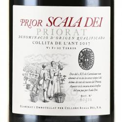 вино Scala Dei Prior 0.75 л красное сухое этикетка