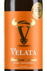 вино Велата Бобаль-Монастрель 0.75 л красное полусладкое этикетка