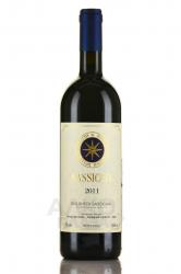 вино Sassicaia Bolgheri 2011 год 0.75 л красное сухое