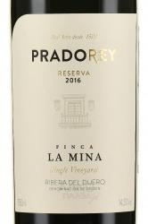Pradorey Finca La Mina Reserva - вино Прадорэй Резерва Финка Ла Мина 0.75 л красное сухое в п/у