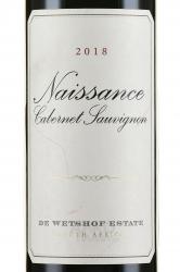 вино De Wetshof Estate Naissance Cabernet Sauvignon 0.75 л этикетка