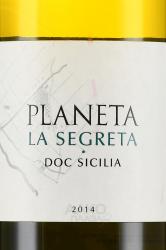 вино Planeta La Segreta 0.75 л этикетка