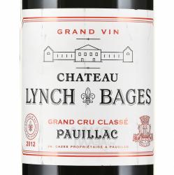 вино Chateau Lynch Bages Pauillac AOC 0.75 л красное сухое этикетка