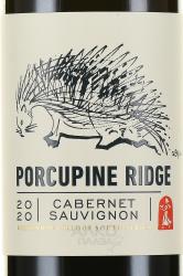 вино Boekenhoutskloof Porcupine Ridge Cabernet Sauvignon 0.75 л этикетка