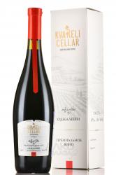 Оdzhaleshi Premium Kvareli Cellar - вино Оджалеши Премиальное Кварельский Погреб 0.75 л красное полусладкое
