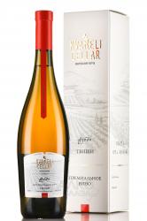 Tvishi Premium Kvareli Cellar - вино Твиши Премиальное Кварельский Погреб 0.75 л белое полусладкое