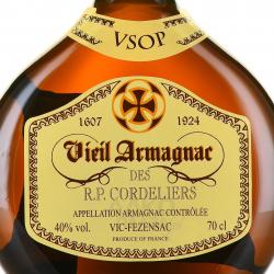 Vieil Armagnac des R.P. Cordeliers VSOP - Вьей Арманьяк де Р.П. Корделье ВСОП 0.7 л