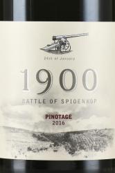 вино Spioenkop 1900 Battle of Spioenkop Pinotage 0.75 л красное сухое этикетка