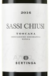 Sassi Chiusi Toscana - вино Сасси Кьюзи Тоскана 0.75 л красное сухое