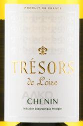 Tresors De Loire Chenin - вино Трезор де Луар Шенен 0.75 л белое сухое