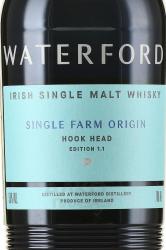 Waterford Single Farm Origin Hook Head - виски Уотерфорд Сингл Фарм Ориджин Хук Хэд 0.7 л в п/у
