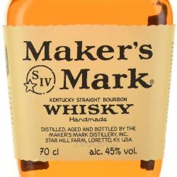 Maker’s Mark - виски зерновой Мэйкерс Марк 0.7 л в п/у