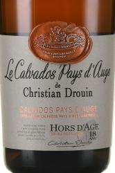 Christian Drouin Calvados Pays d’Auge Hors d’Age 18 ans - Кристиан Друэн Кальвадос Пэи д’Ож Ор д’Аж 18 лет 0.7 л в п/у