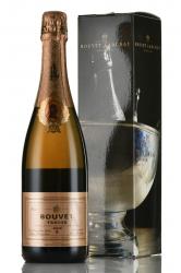 игристое вино Bouvet Ladubay Tresor Rose Brut Saumur AOC 0.75 л в подарочной коробке