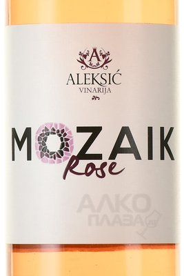 вино Алексич Мозаик Розе 0.75 л розовое сухое этикетка