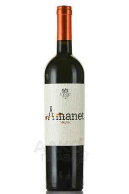 Aleksic Amanet Vranac - вино Алексич Аманет Вранац 0.75 л красное сухое