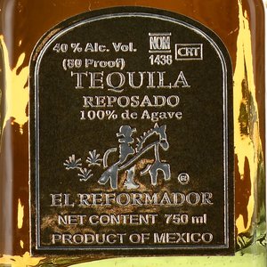 Tequila El Reformador Reposado - текила Эль Реформадор Репосадо 100% агава 0.75 л