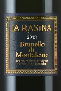 вино La Rasina Brunello di Montalcino DOCG 0.75 л этикетка