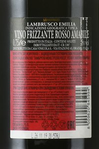 Menestrello Lambrusco Rosso - вино игристое Менестрелло Ламбруско Россо 0.75 л красное полусладкое