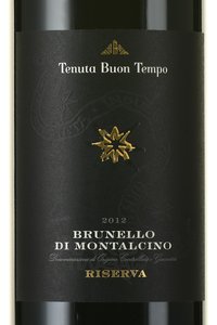 вино Брунелло ди Монтальчино Ризерва Тенута Буон Темпо 1.5 л красное сухое этикетка
