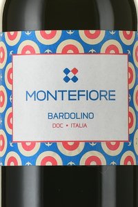 Montefiore Bardolino DOC - вино Монтефьоре Бардолино 0.75 л красное полусухое