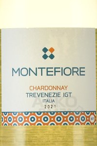 вино Montefiore Chardonnay 0.75 л этикетка