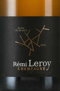 Champagne Remi Leroy Millesime Blanc De Blanc - шампанское Шампань Реми Леруа Миллезим Блан де Блан 0.75 л белое брют 2018 год