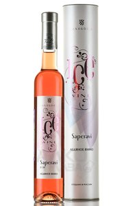 Саперави Ледяное вино 0.375 л розовое десертное в тубе