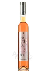 Вино Мерло Ледяное вино 0.375 л розовое десертное