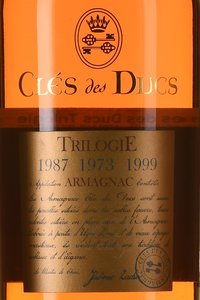 Cles des Ducs - арманьяк Кле де Дюк 1987 год 0.7 л в п/у