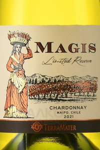 Terramater Magis Chardonnay Limited Reserve - вино Терраматер Магис Шардоне Лимитед Резерв 0.75 л белое сухое