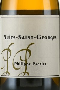 вино Филипп Пакале Нюи-Сен-Жорж Блан 0.75 л белое сухое этикетка