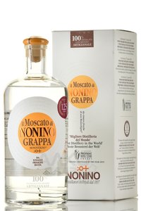граппа Grappa Il Moscato di Nonino Monovitigno 0.7 л в подарочной коробке