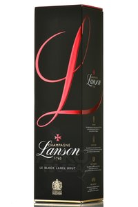 шампанское Lanson Black Label Brut 0.75 л подарочная коробка